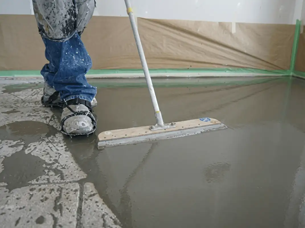 Uneven floor being professionally repaired in Tucson, AZ