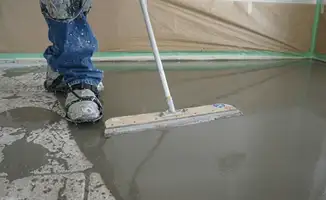 Uneven floor being professionally repaired in Tucson, AZ